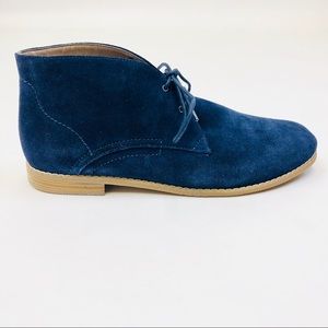 Franco Sarto Blue Portier Leather Booties Size 10M